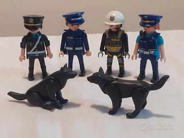 Playmobil 4 poliziotti e 2 cani
