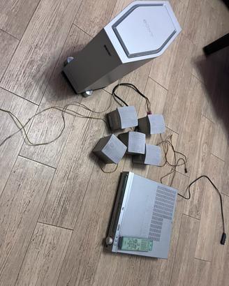 Sistema sony  5+1 amplificato con dvd