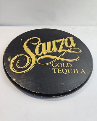 Vassoio Rotondo in Legno - Sauza Gold Tequila
