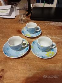 Set di tre Tazzine Caffè 