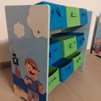 Scaffale portaoggetti per bambini