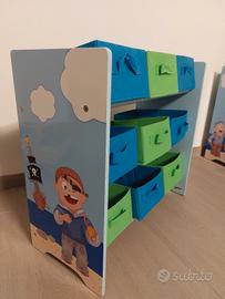 Scaffale portaoggetti per bambini