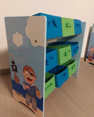 Scaffale portaoggetti per bambini