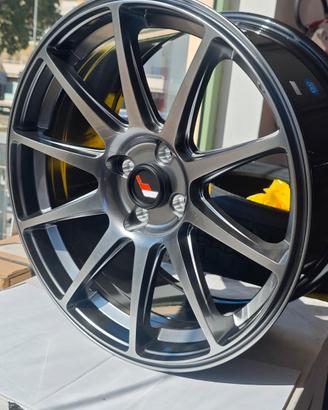 R18 4x100 8.5j et30  nuovi Japan Racing jr11