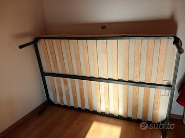 Rete e materasso una piazza e mezza.