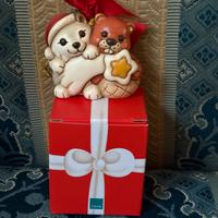 Addobbo natalizio Thun lupo e castoro