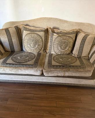 Coppia divani 3+2 posti stile Versace Medusa