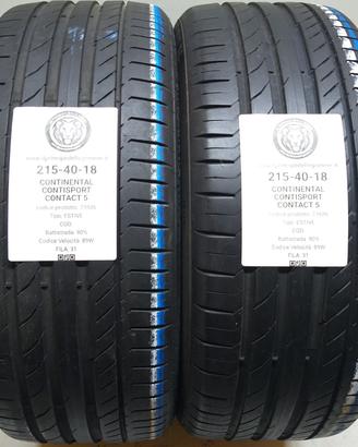 2 GOMME 215 40 18 CONTINENTAL A73926