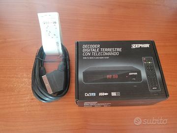 decoder TV zephir con telecomando 