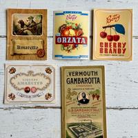 5 Etichette pubblicitarie anni 40