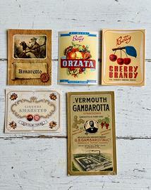 5 Etichette pubblicitarie anni 40