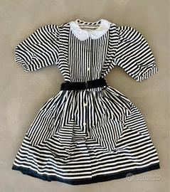 Vestito vintage bimba in cotone con sottogonna