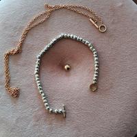 Dodo collana girocollo oro rosa bracciale granelli