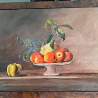 dipinto ad olio, natura morta, autore Musso