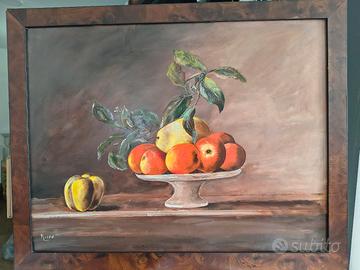 dipinto ad olio, natura morta, autore Musso