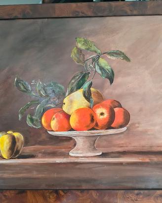 dipinto ad olio, natura morta, autore Musso