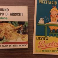 Libretti ricette Gradina e Bertolini anni 60'