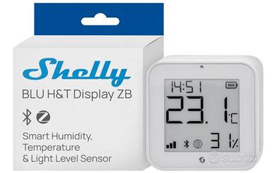 BLU H&T Display ZB Bianco - Sensore Smart Temperat