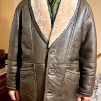 Montone uomo Shearling colore verde scuro