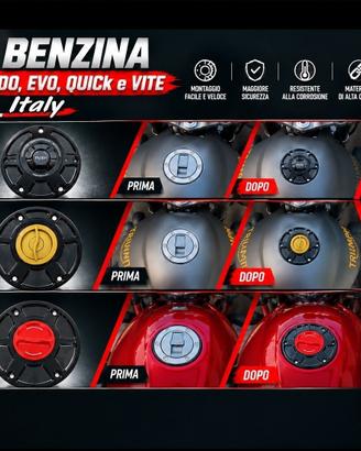 Tappo Benzina a vite e sgancio rapido
