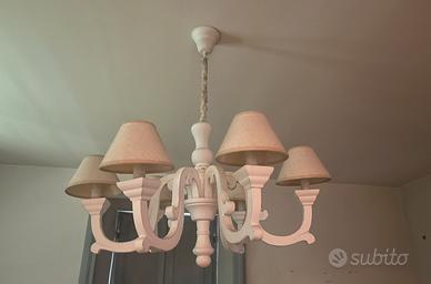 Lampadario 6 luci  Style shabby chic