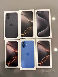 Scatole iphone 16 plus ,16 pro ,16 pro max ,15 pro