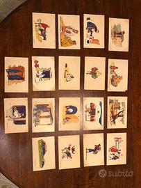 Serie cartoline d'epoca pubblica pubblicitarie