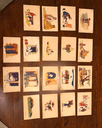 Serie cartoline d'epoca pubblica pubblicitarie