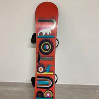 Tavola Burton Genius 152 con attacchi Burton L