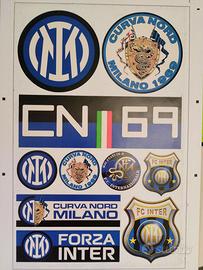10 ADESIVI ULTRAS INTER MILANO CURVA NORD 1969