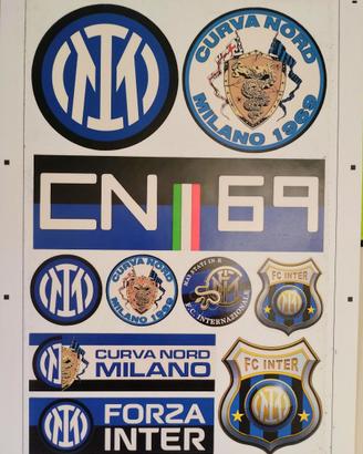 10 ADESIVI ULTRAS INTER MILANO CURVA NORD 1969