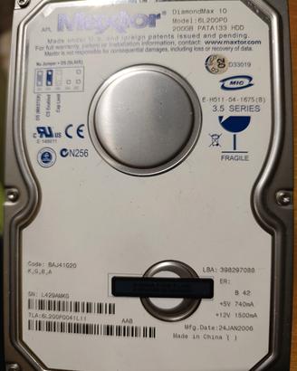 hard disk ide 200gb