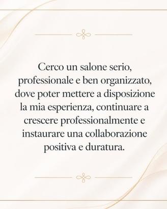 Parrucchiera impiego part-time a Lecce 