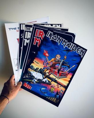 SET 5 POSTER IRON MAIDEN SUPER QUALITà hd live
