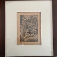 Antica stampa Litografica ‘800 di Ballarin