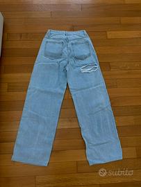 jeans baggy strappo