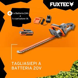 Fuxtec FX-E1HS20 Tagliasiepi 20V Kit Batteria