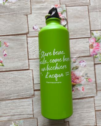 Borraccia alluminio verde 500ml – Nuova, mai usata