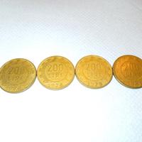  lotto monete lire 200 