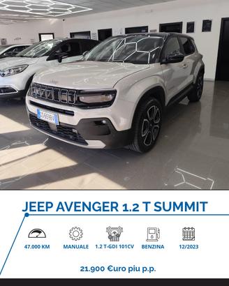 Jeep Avenger 1.2 Turbo 100 CV Summit