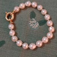 Bracciale perle vere e oro