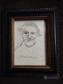 Ritratto a matita Mino Maccari
