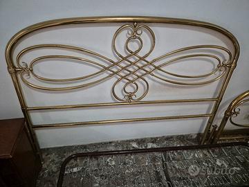 Spalliera / tastiera letto in ottone