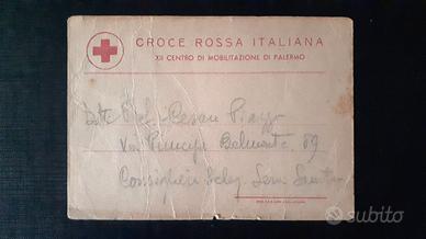 cartolina postale vintage anni 80 croce rossa 1989