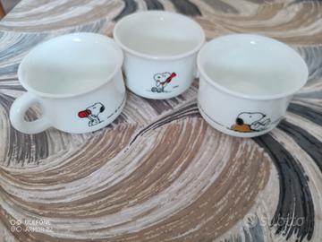 Tazze grandi vintage Snoopy Schulz cerve