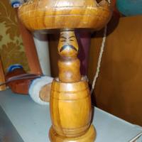 Posacenere sexy messicano in legno alto 15 cm