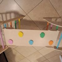 Arrampicata x bambini completo di cuscino dondolo