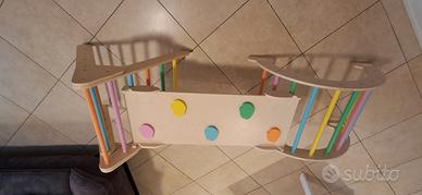 Arrampicata x bambini completo di cuscino dondolo