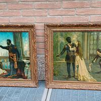 Coppia di antichi quadri