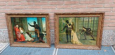 Coppia di antichi quadri